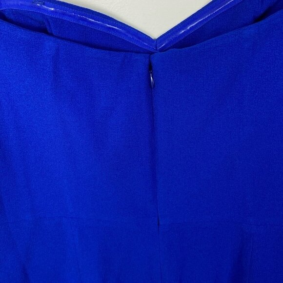 NEW Dress The Population Bailey Dress Electric Blue Size XXL Midi Off Sheath - Picture 8 of 12